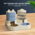 Super Cute Appearance Pet Feeding And Drinking Device, Cleverly Designed With Dry And Wet Separation, Automatic Water Addition, Universal For Cats And Dogs, Easily Solves Feeding Problems, And Makes P