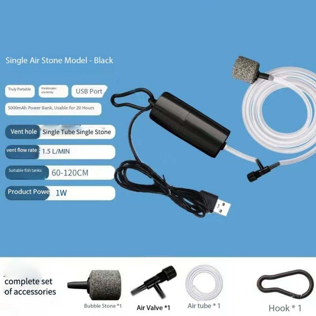 Fish Tank Oxygen USB Connector For Fishing Or Aquarium