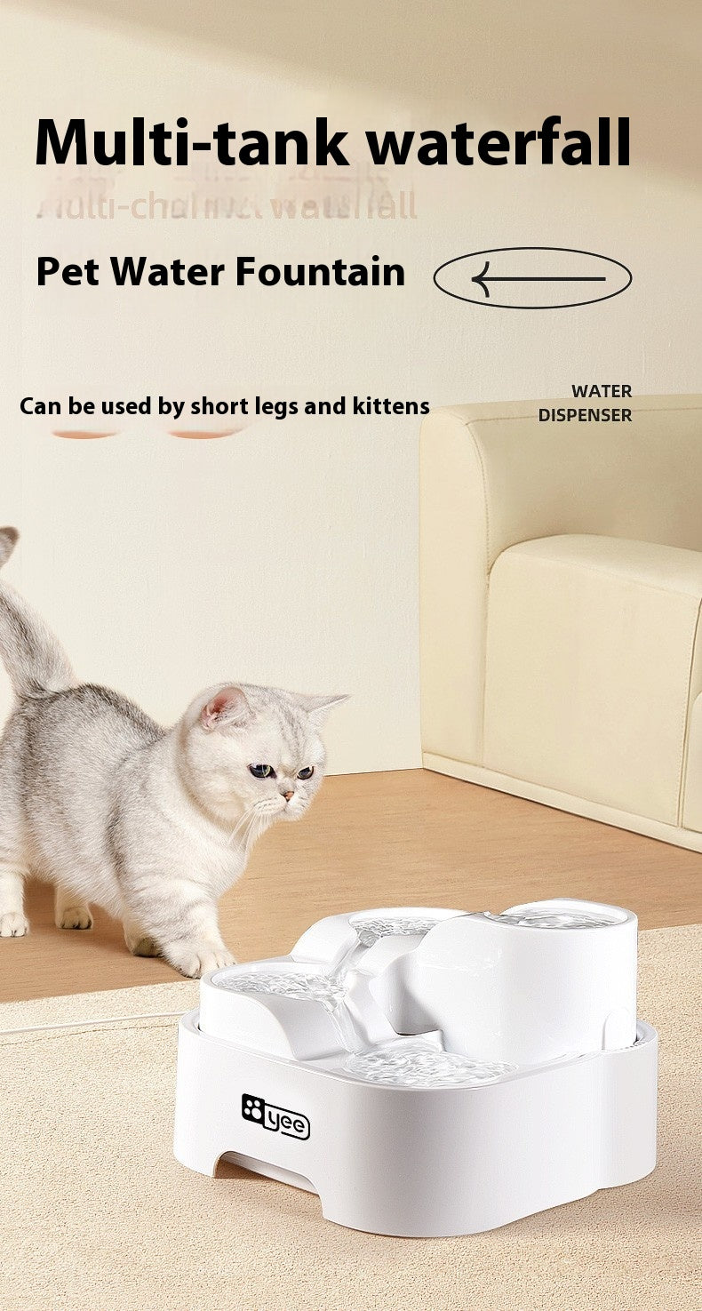 Cat Water Fountain Filter Circulating Flowing Live Water