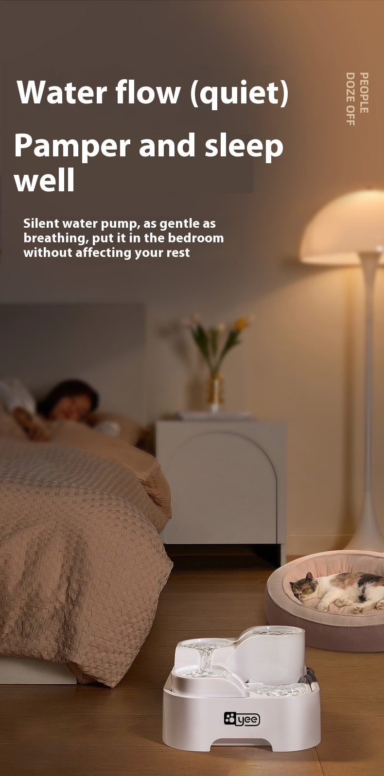 Cat Water Fountain Filter Circulating Flowing Live Water